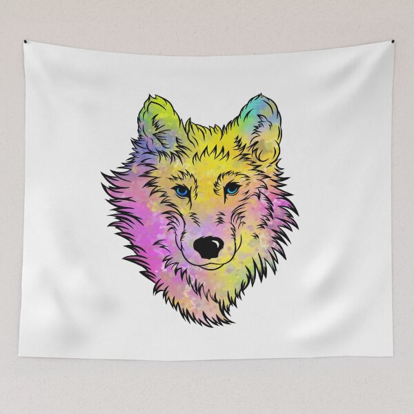 Item preview, Wolf colorful designed and sold by Ascooepics.