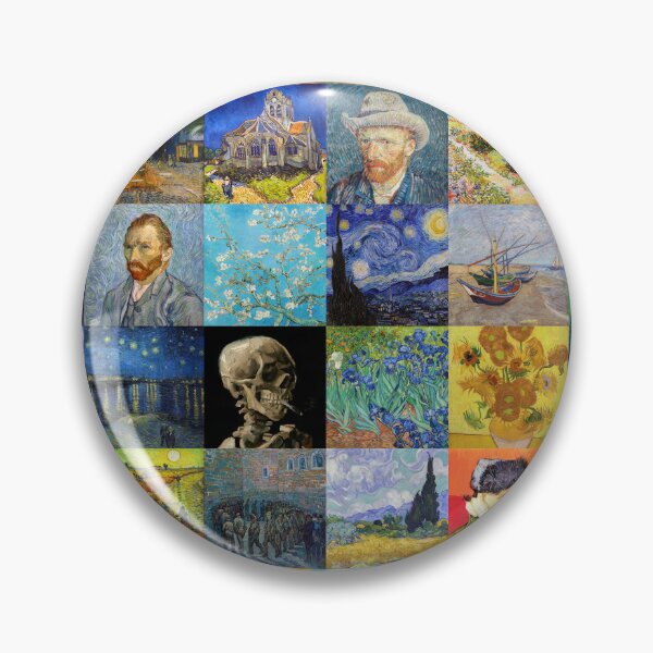 Item preview, Vincent van Gogh - Masterpieces Patchwork, 6x6 Grid designed and sold by PaintingArtwork.