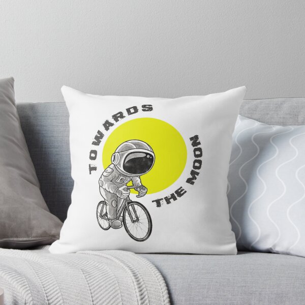 Item preview, the ecological astronaut travels to the moon by pedaling on his space bike designed and sold by Goliardika-Shop.