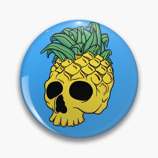 Item preview, Summer Fruit Pineapple Skull designed and sold by SmackCreations.