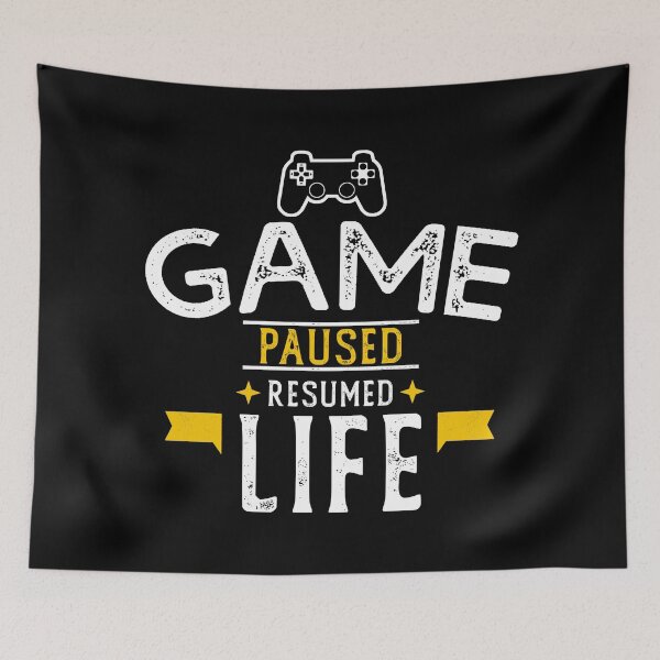 Item preview, Game Paused Resumed Life designed and sold by wingstar.