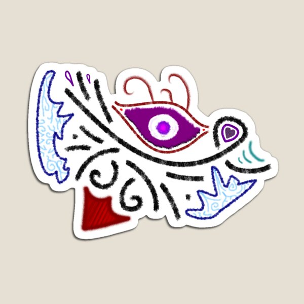 Merch #1 -- Rustic Tribal Cyclops Insignia Magnet