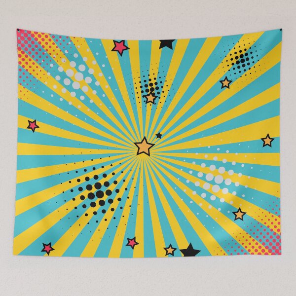Item preview, Vintage Style Half Dot Sunburst designed and sold by risingrocket.
