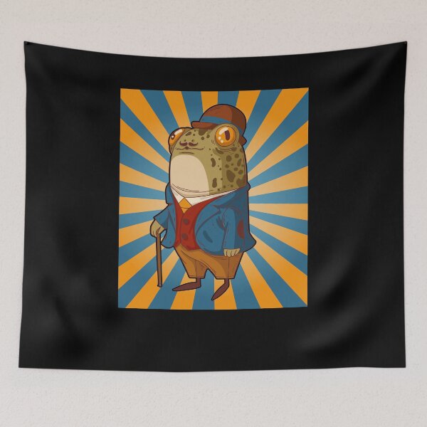 Item preview, Cottagecore Aesthetic Frog Playing Banjo on Mushroom Cute designed and sold by BOUBOULE2022.