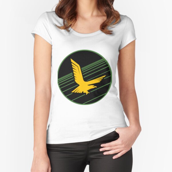 Golden Eagle Squadron of the IDF Patch Fitted Scoop T-Shirt