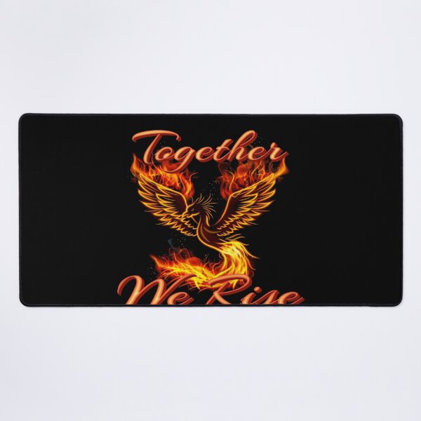 Item preview, Together We Rise Quote Women Flaming Phoenix designed and sold by Paula Helit.