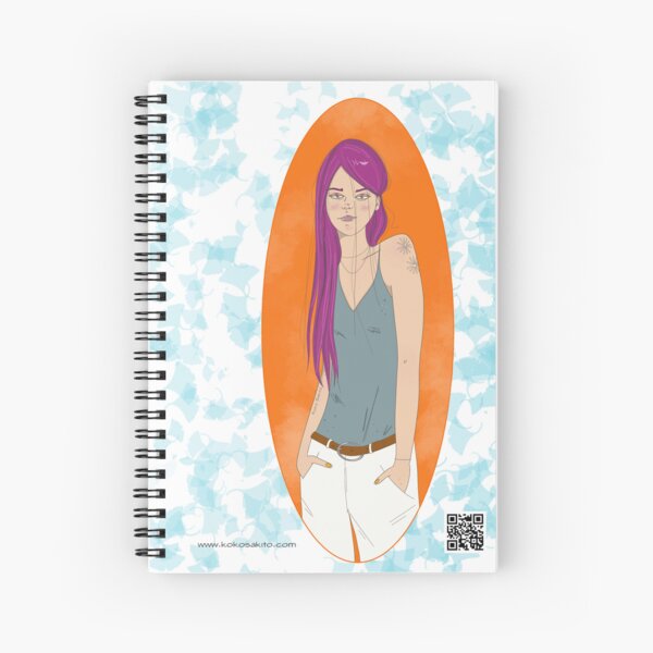 Chica enmarcada Cuaderno de espiral
