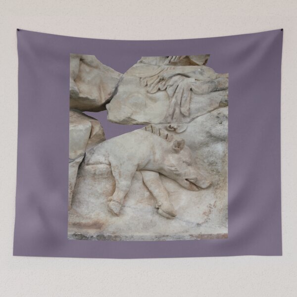 Item preview, Calydonian Boar Greek Mythological Relief Cut Out designed and sold by taiche.