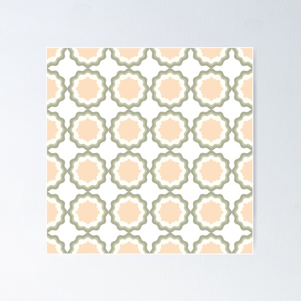 Retro pattern of the 70's Poster