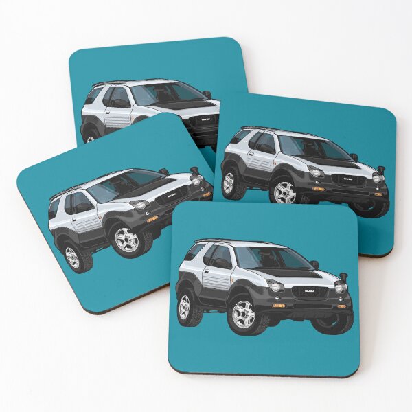 Item preview, Artwork 2000 ISUZU VehiCROSS 4x4 Offroad silver / white / black designed and sold by SketchNinja.