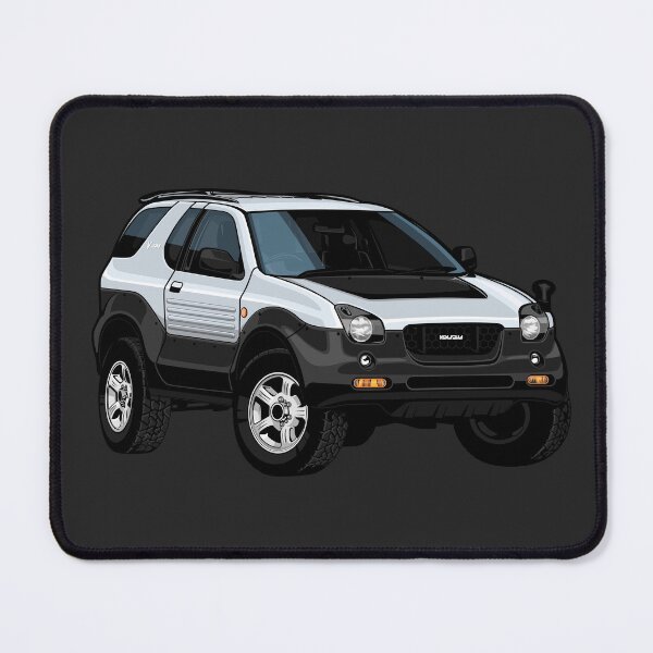Artikelvorschau, Kunstwerk 2000 ISUZU VehiCROSS 4x4 Offroad silber / weiß / schwarz entworfen und verkauft von SketchNinja.