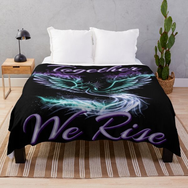 Item preview, Together We Rise Quote Women Flaming Phoenix Inspiration designed and sold by Paula Helit.