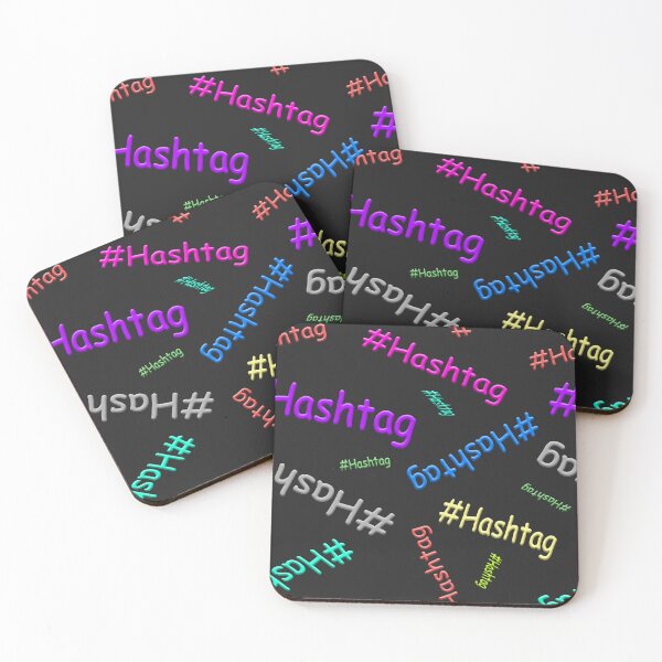 Item preview, Obnoxious colorful comic sans hashtag pattern designed and sold by randomsorcery.