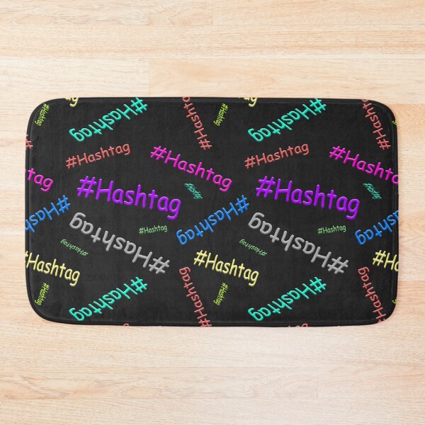 Item preview, Obnoxious colorful comic sans hashtag pattern designed and sold by randomsorcery.