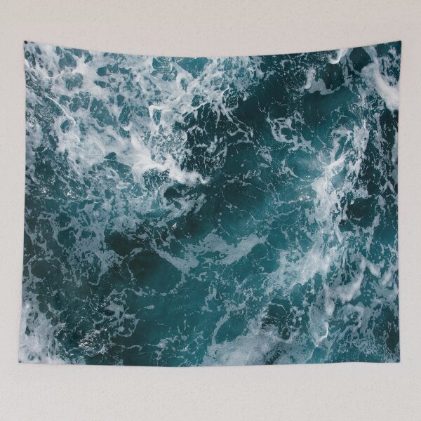 Aperçu de l'œuvre Brise-Océan Bleu Intense créée et vendue par pocketgraphic.