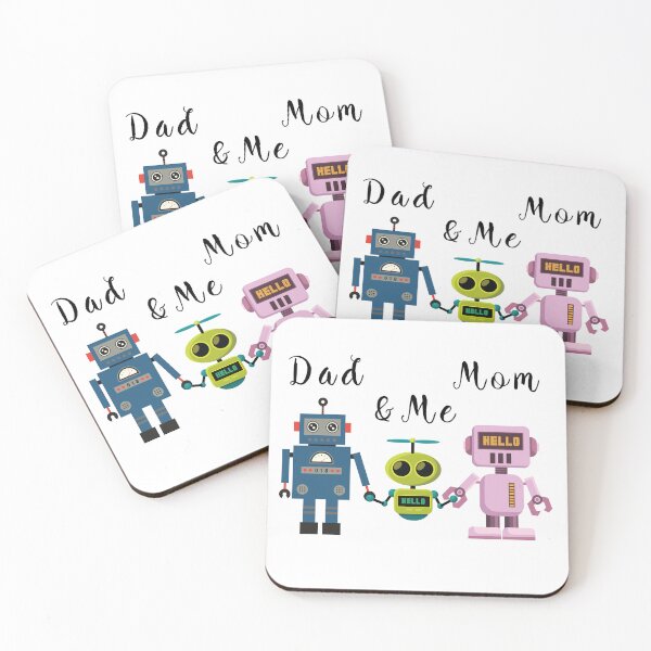 Item preview, Illustration of a futuristic robots family designed and sold by Goliardika-Shop.