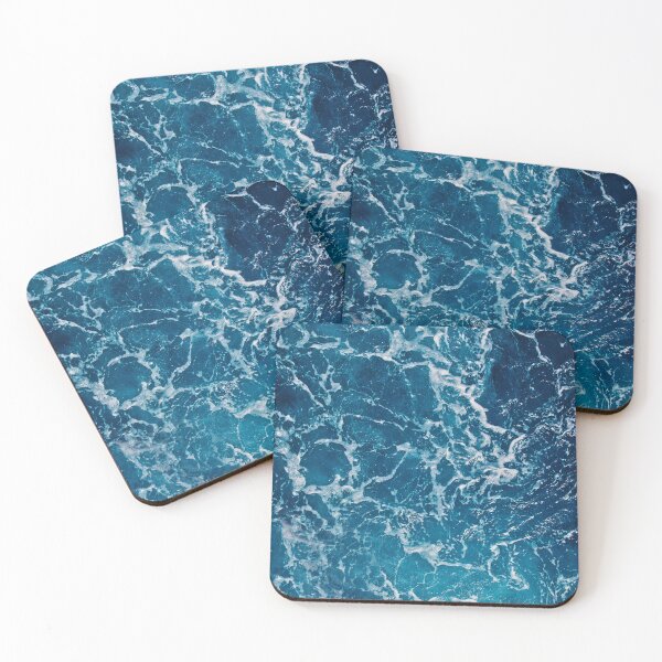 Item preview, Captivating Blue Ocean Wave Wall Art Print designed and sold by pocketgraphic.