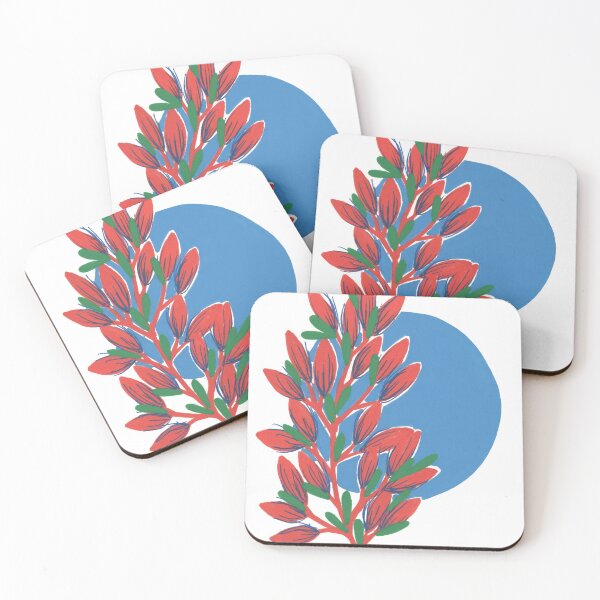 Item preview, Scarlet and Blue Botanical designed and sold by LauraKozdra.