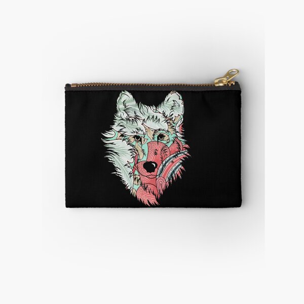 Item preview,  Wolf's head floral designed and sold by Ascooepics.