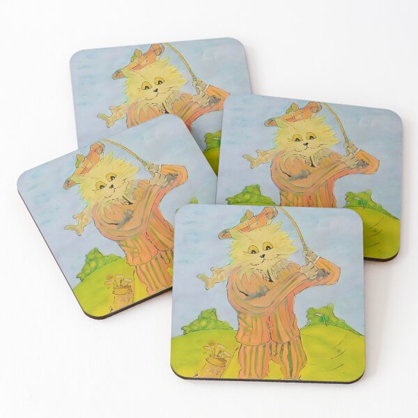 Item preview, Fore or the Scottish Golfer by Louis Wain designed and sold by WonderweissStudio.