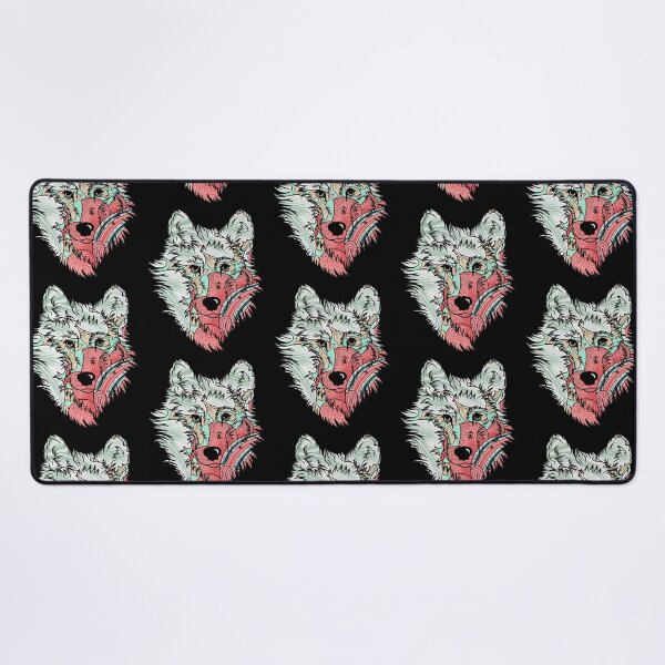 Item preview, Wolf's head floral designed and sold by Ascooepics.