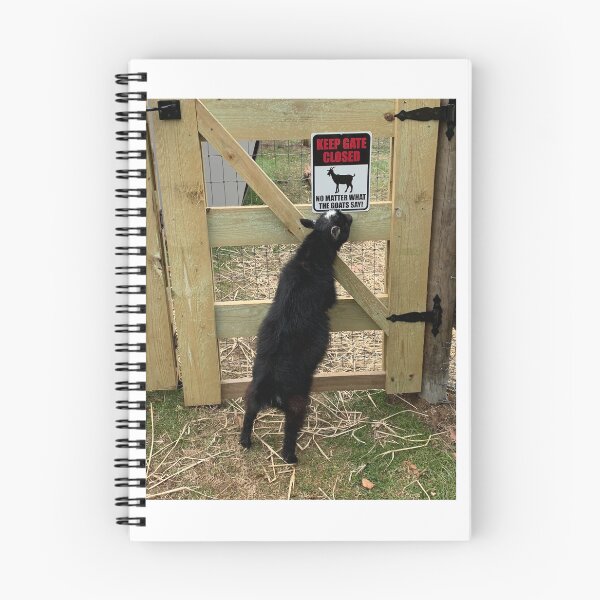 Item preview, A goat reading a sign/yoga/gate/ designed and sold by expressiveprint.