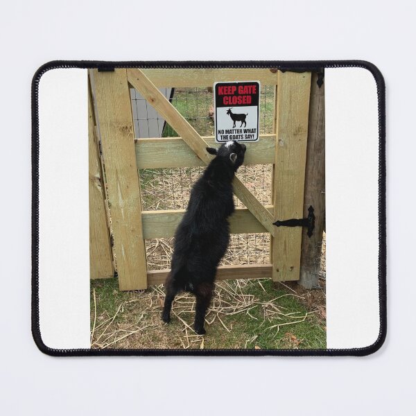 Item preview, A goat reading a sign/yoga/gate/ designed and sold by expressiveprint.
