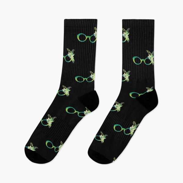 Item preview, Green And Yellow Cat Eye Glasses With A Floral Bouquet designed and sold by Primroaddesigns.