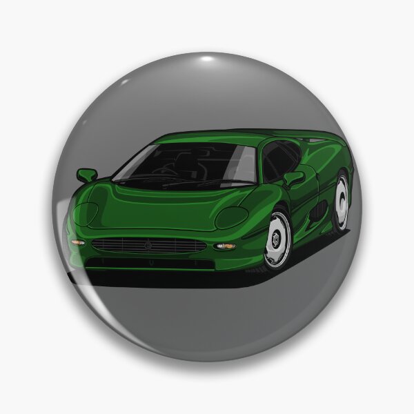 Item preview, Artwork Jag XJ 220 Hard Top Heritage British Classic green designed and sold by SketchNinja.