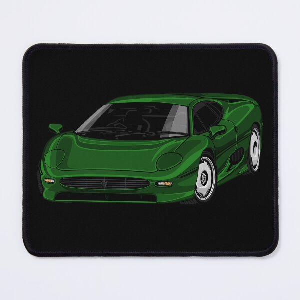 Item preview, Artwork Jag XJ 220 Hard Top Heritage British Classic green designed and sold by SketchNinja.
