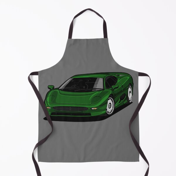 Item preview, Artwork Jag XJ 220 Hard Top Heritage British Classic green designed and sold by SketchNinja.