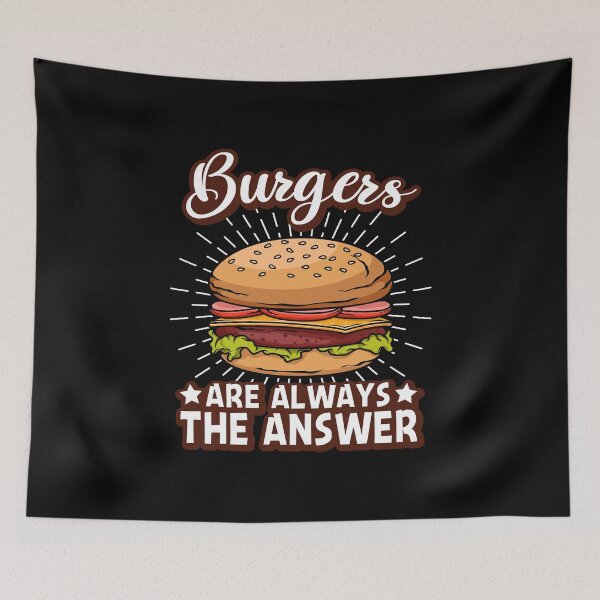 Item preview, Burgers Are Allways The Answer - Burger Yunkie designed and sold by Shirtflyer.