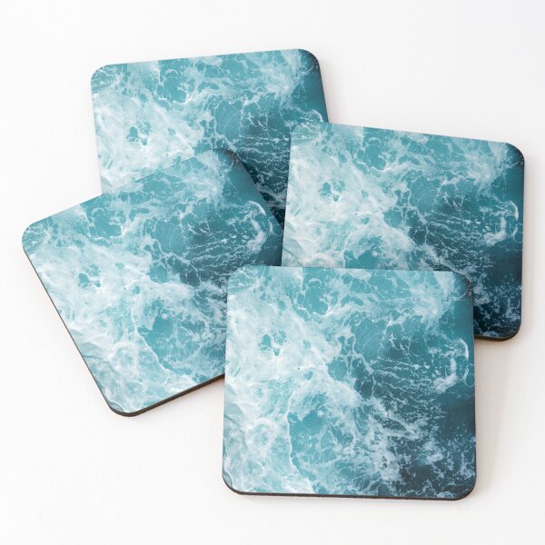 Item preview, Electric Blue Ocean Wave Canvas Print designed and sold by pocketgraphic.