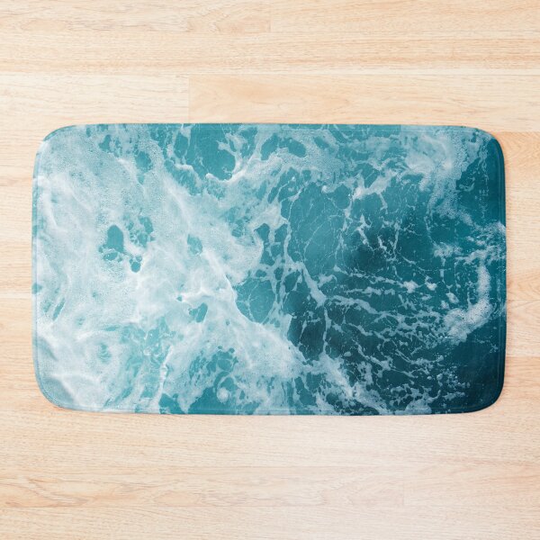 Item preview, Electric Blue Ocean Wave Canvas Print designed and sold by pocketgraphic.