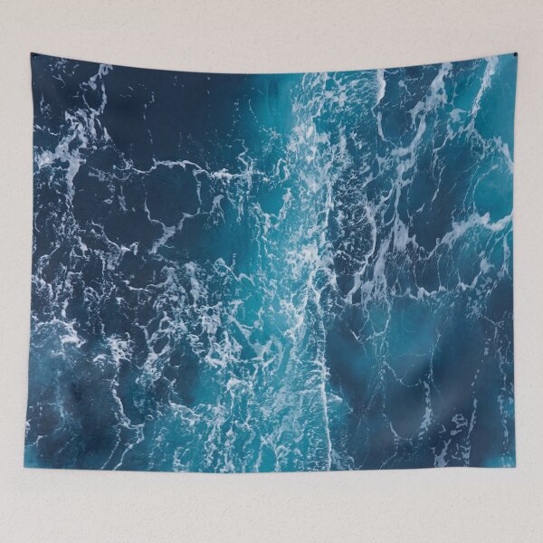 Item preview, Majestic Blue Ocean Wave Fine Art Print designed and sold by pocketgraphic.