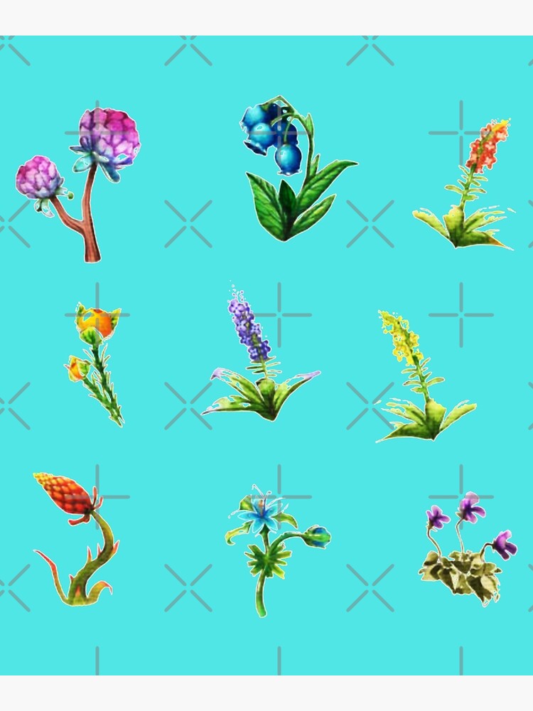 "BOTW flowers" Poster for Sale by SavardKSK Redbubble