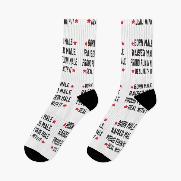 Item preview, born male raised male proud fukin male deal with it  designed and sold by karim82.