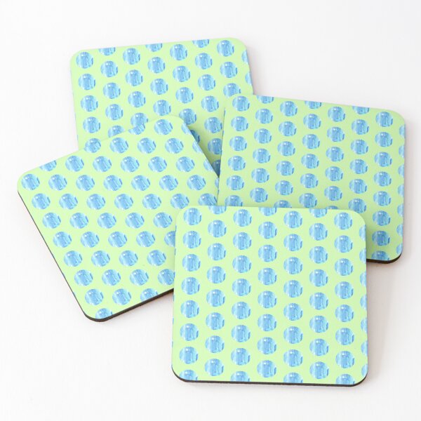 Item preview, Blue green watercolor circles designed and sold by lausn.
