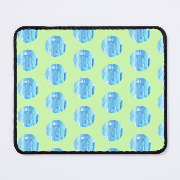 Item preview, Blue green watercolor circles designed and sold by lausn.