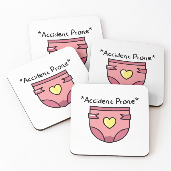 Item preview, ABDL Diaper Accident Prone (Pink) designed and sold by Kinky Penguin.