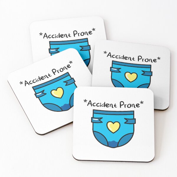 Item preview, ABDL Diaper Accident Prone (Blue) designed and sold by Kinky Penguin.