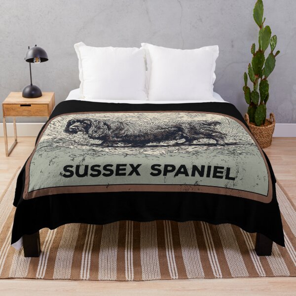 Item preview, Dog Sussex Spaniel illustration designed and sold by Lemomo-zoo.