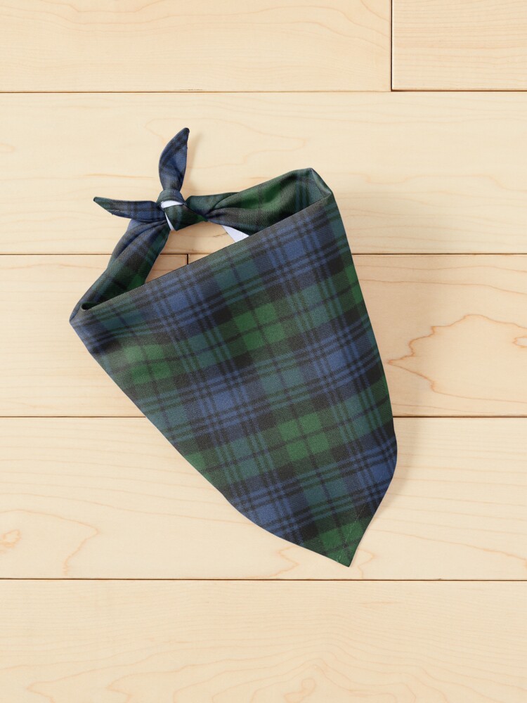 Alternate view of Black Watch Ancient Original Scottish Tartan Pet Bandana