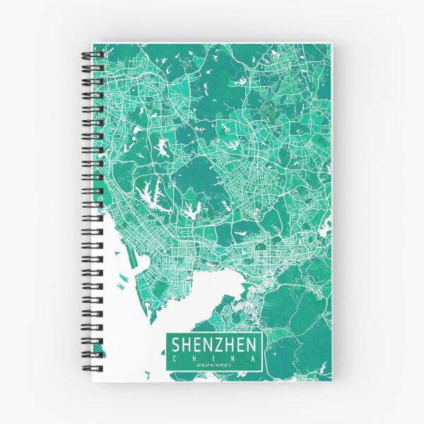 Item preview, Shenzhen City Map of China - Watercolor designed and sold by deMAP.