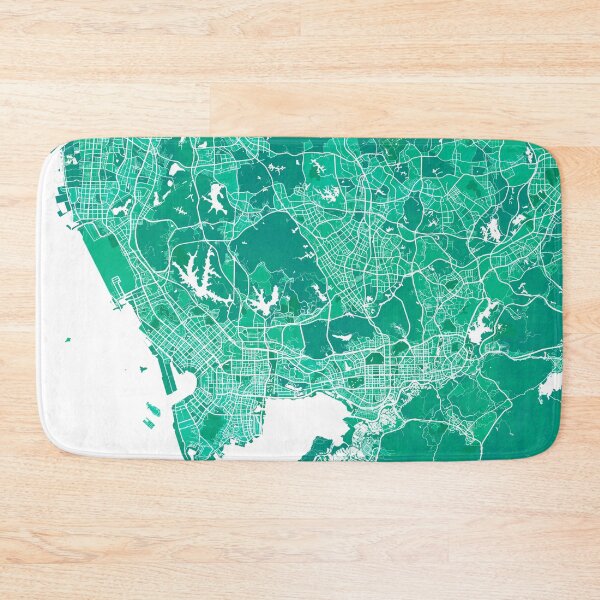 Item preview, Shenzhen City Map of China - Watercolor designed and sold by deMAP.