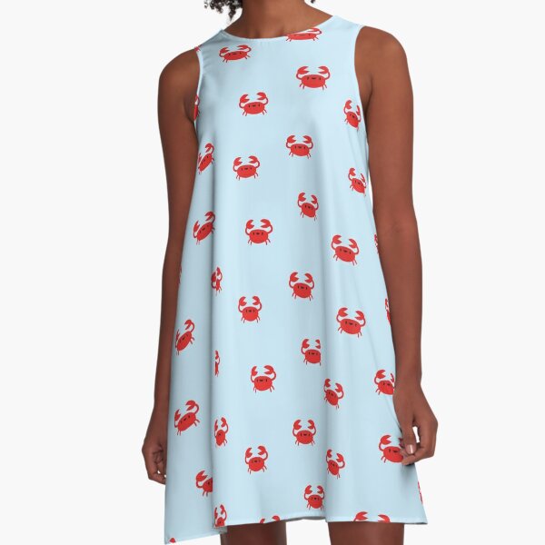 Happy Little Crabs A-Line Dress