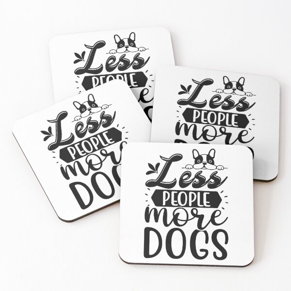 Item preview, Less People More Dogs designed and sold by Pixelish.