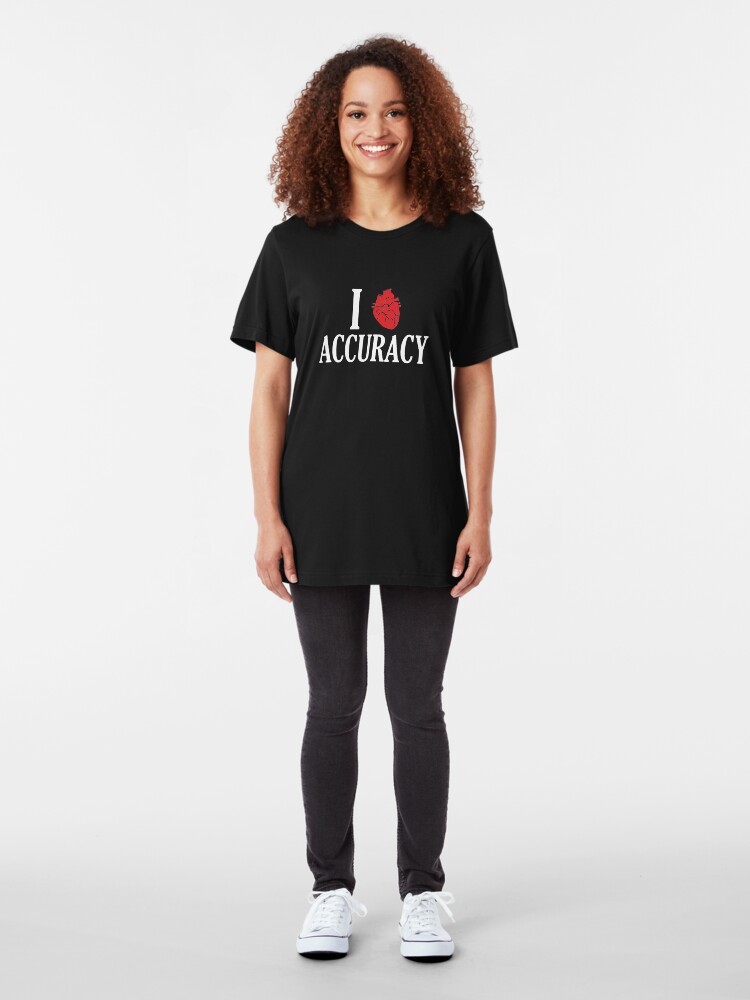 Alternate view of I Heart Accuracy Slim Fit T-Shirt
