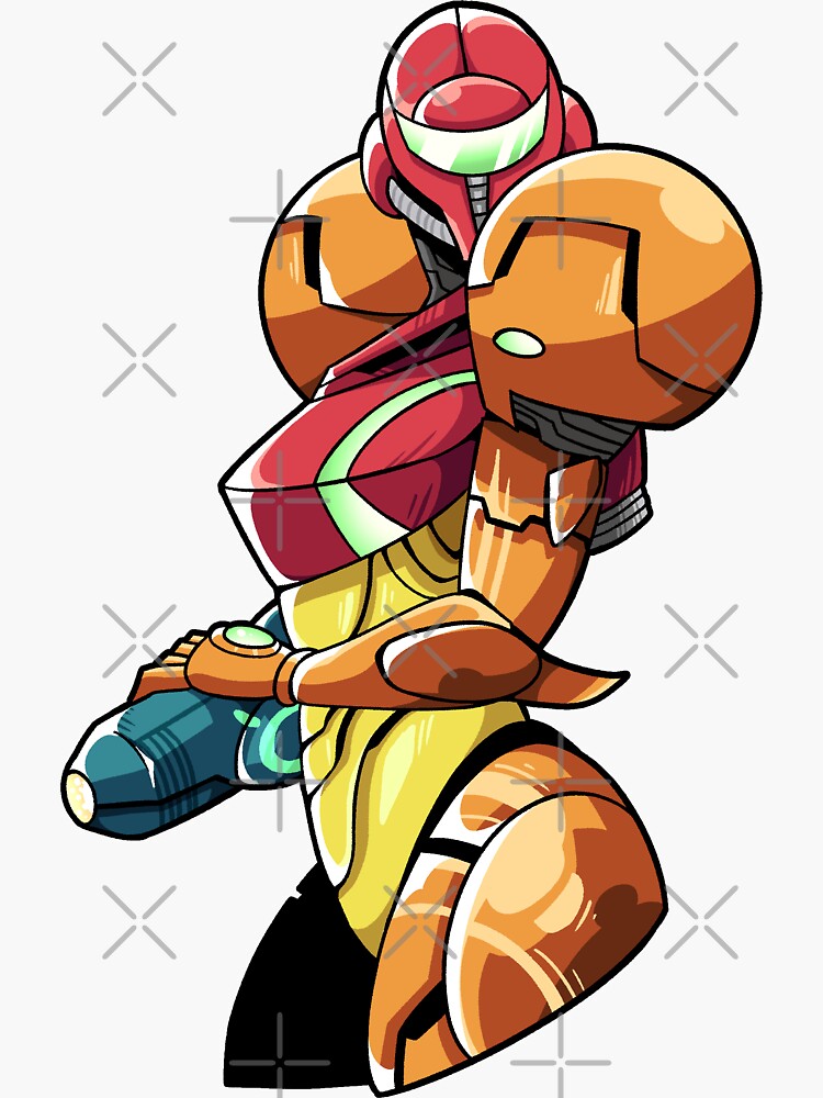 Thumbnail 3 of 3, Sticker, Samus Varia Suit designed and sold by Alicaido.