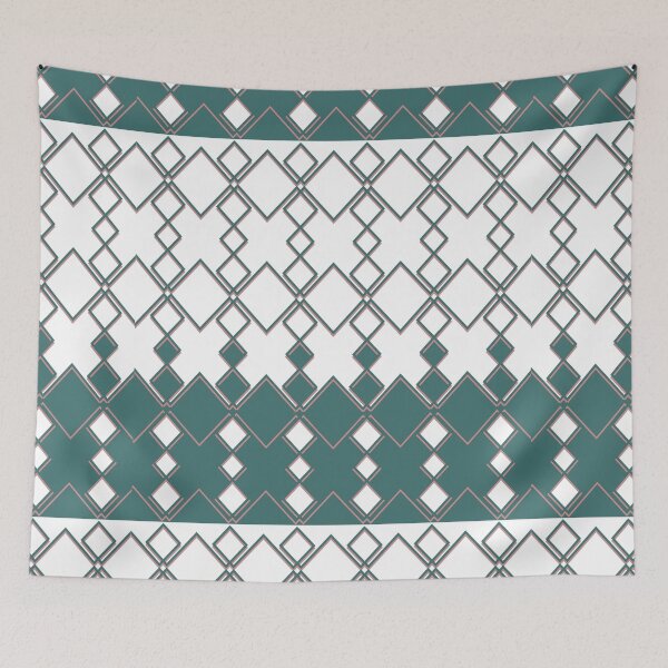Item preview, Geometric square pattern blue  designed and sold by TipTopTapo.
